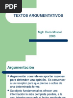 Textos Argumentativos