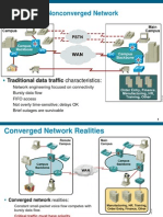 Traditional Nonconverged Network: Traditional Data Traffic Characteristics