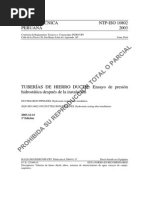 ISO 10802 - Pruebas de Presion de Tuberias de HD