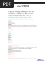 Learn CBSE Learn CBSE: Lakhmir Singh Chemistry Class 10 Solutions Metals and Non-Metals