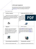 Microcomputers (Personal Computers) : Desktop Computers Laptop and Notebook Computers