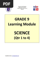 K-12 Science Curriculum As of December 2013