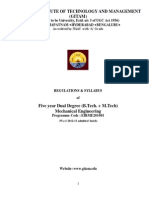 5 Year-Integrated Dual Degree (B.Tech.+ M.Tech.) W.E.F Admitted Batch (2012-13) PDF