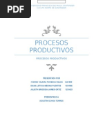 Procesos Productivos Costos II