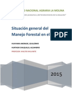 Situación Del Manejo Forestal de Los Bosques Naturales en El Perú