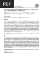 Implications of GPS Derived Displacement Strain and Stress Rates On The 2003 Miyagi Hokubu Earthquakes