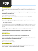 Common Functions Used in Analysis