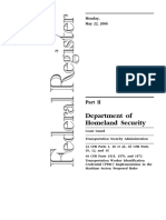 Proposed Rule: Transportation Worker Identification Credential Program Maritime Sector Implementation: Commercial Driver's License Hazardous Materials Endorsement