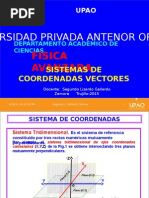 Sistemas de Coordenadas y Vectores