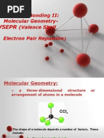 Vsepr: Chemical Bonding II: Molecular Geometry