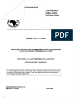 Cameroun - Projet de Construction D'infrastructures de Réparation de Plates-Formes Pétrolières A Limbé - Rapport D'évaluation