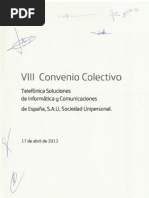 VIII Convenio Colectivo Telefonica Soluciones