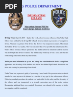 Irving Police Department: Information Release