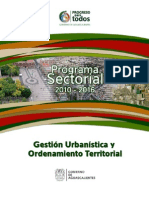 Sector - Gestion Urbanistica y Ordenamiento Territorial Aguascalientes 2010-2016