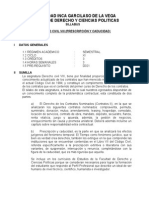 Derecho Civil Viii (Prescripción y Caducidad) Silabus