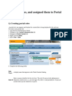 Creating Roles, and Assigned Them To Portal User