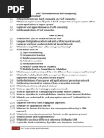 Soft Computing Unit 1 and 2 Questions