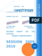 Foaming Capacity of Soap