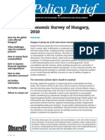 Economic Survey of Hungary 2010