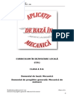 CDL Aplicatii de Baza in Mecanica A10-A Inv. Prof