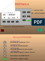 TECLAS Y FUNCIONES Eatacion Total Topcon