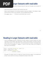 Reading in Larger Datasets With Read - Table Reading in Larger Datasets With Read - Table