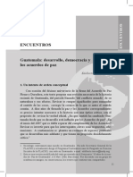 Guatemala, Desarrollo, Democracia y Los Acuerdos de Paz