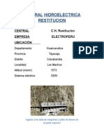 Central Hidroelectrica Restitucion