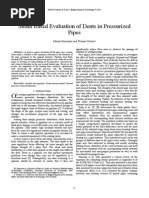 Strain Based Evaluation of Dents in Pressurized Pipes