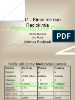 KI3241 - Kimia Inti Dan Radiokimia: - Personal Use Only