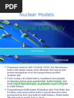 Nuclear Models: - Personal Use Only