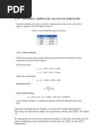 Ejemplo Proyeccion de Población