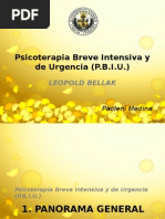 Psicoterapia Breve Intensiva y de Urgencia