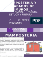 Mamposteria, Acabados, Puertas y Ventanas