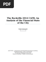 The Rockville 2014 CAFR Paper