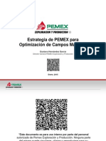 Estrategia de PEMEX para Optimización de Campos Maduros