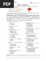 Order of Adjectives PDF