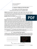 Performance Analysis of Different 8-Bit Full Adders