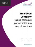 In A Good Company - Taking Corporate Partnerships Into New Dimensions