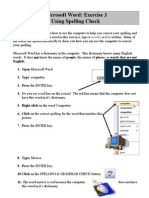 Word Exercise 3 - Spell Check