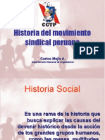 Historia Del Movimiento Sindical Peruano CMA