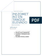 Informe Piezometro en Tanque Elevado