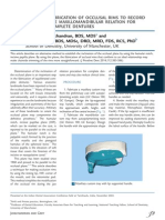 Fabrication of Occlusal Rims