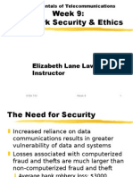 Week 9: Network Security & Ethics: Elizabeth Lane Lawley, Instructor