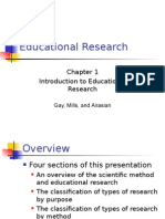 Educational Research Chapter 1 Introduction To Educational Research Gay, Mills, and Airasian