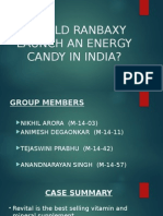 Should Ranbaxy Launch An Energy Candy in India