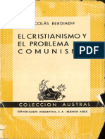 El Cristianismo y El Problema Del Comunismo - Berdiaev, Nikolay (Espasa-Calpe, Buenos Aires, 9na Ed., 1968)