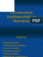 Conservarea Biodiversitatii in Romania