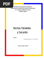 Rectas Paralelas y Secantes