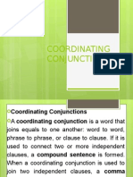 Coordinating Conjunctions